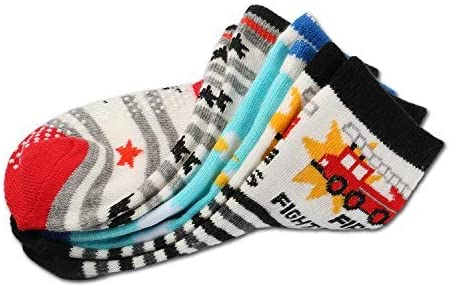 Hip Mall 12 Pairs Baby Socks Boys Girls Socks Cozy Toddler Kids Newborn Socks with Grip
